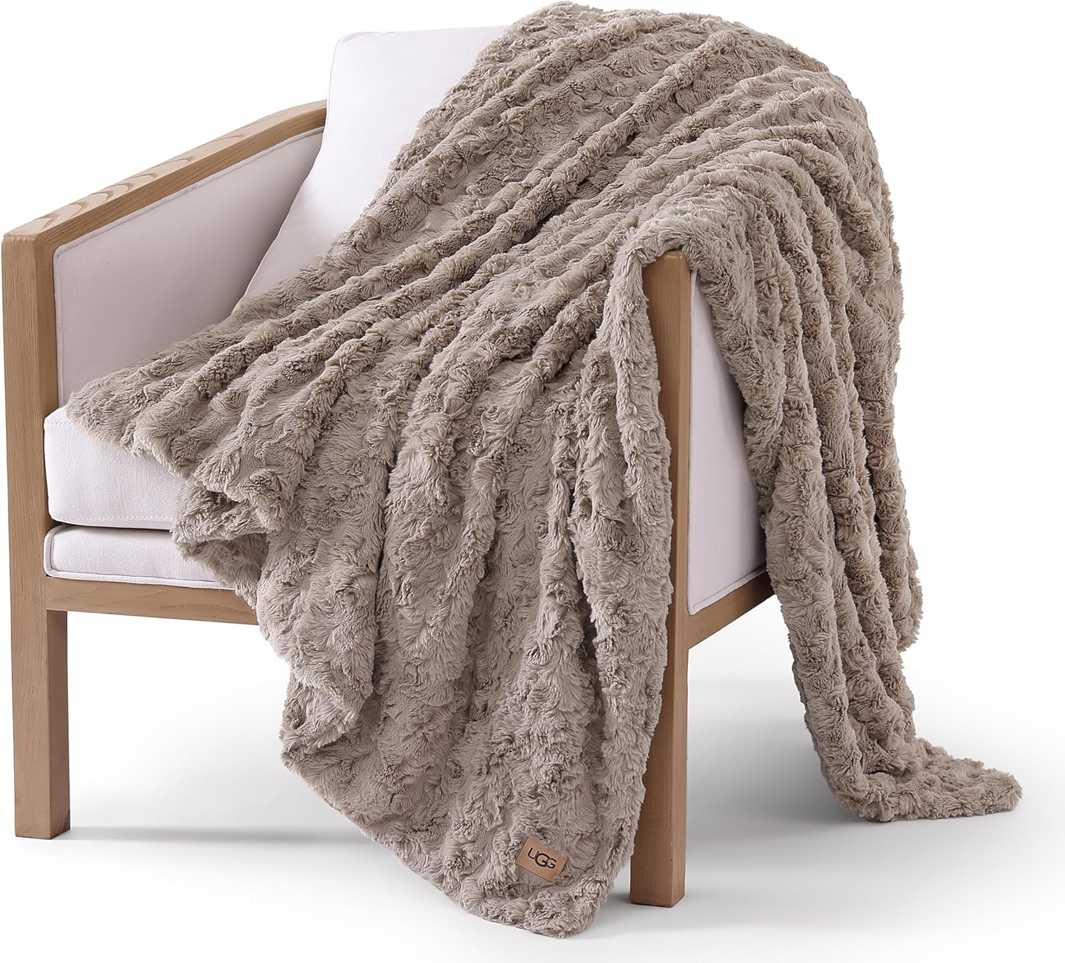 UGG Adalee Faux Fur Throw Blanket Luxury Lightweight
