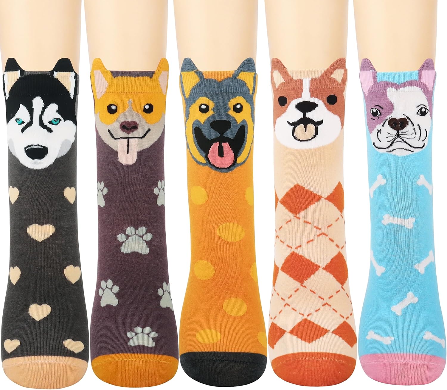Jeasona Women's Cat Socks Cute Animal Socks