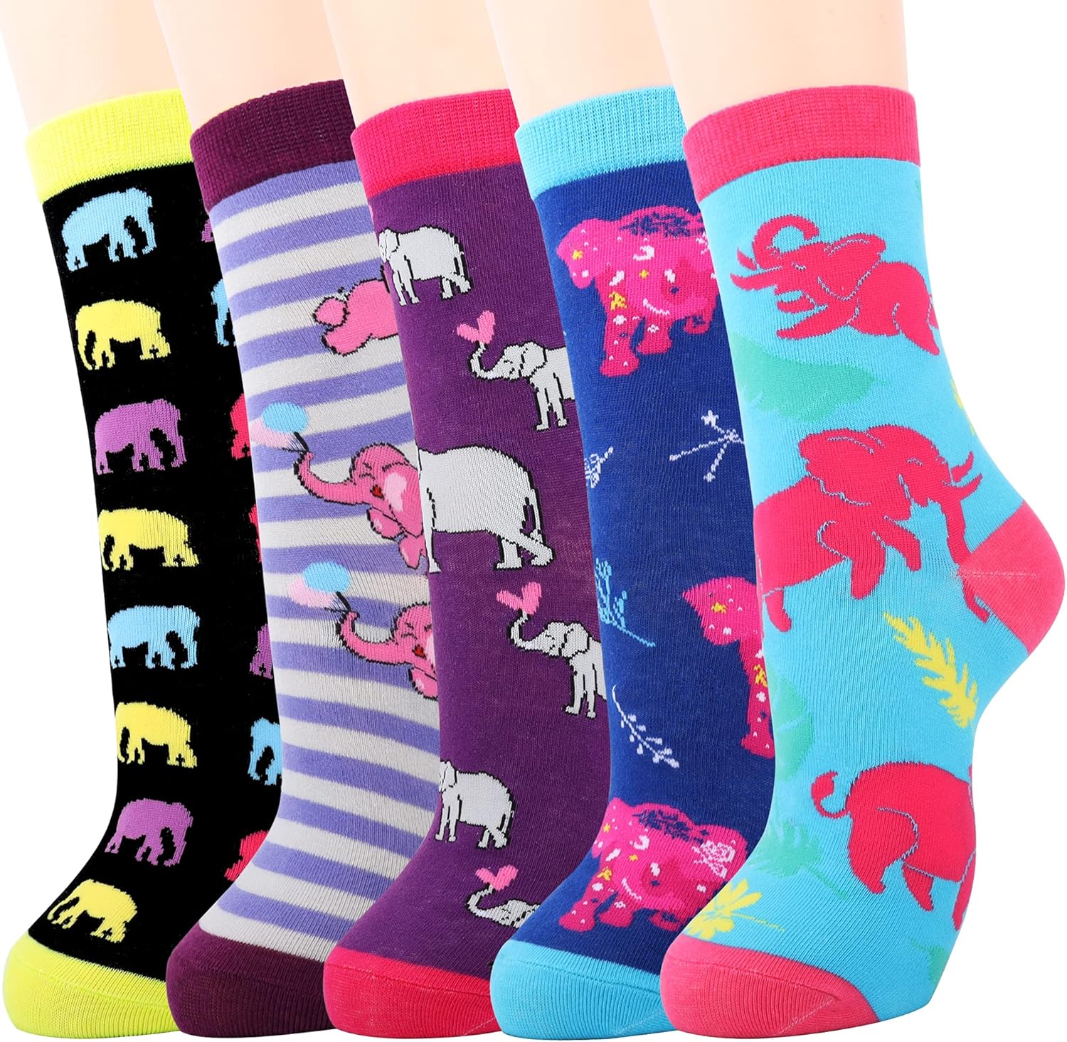 Jeasona Women's Cat Socks Cute Animal Socks
