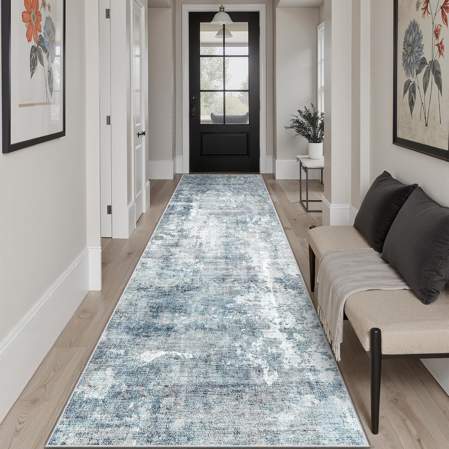 Washable Area Rug Large Soft Rugs for Living Room