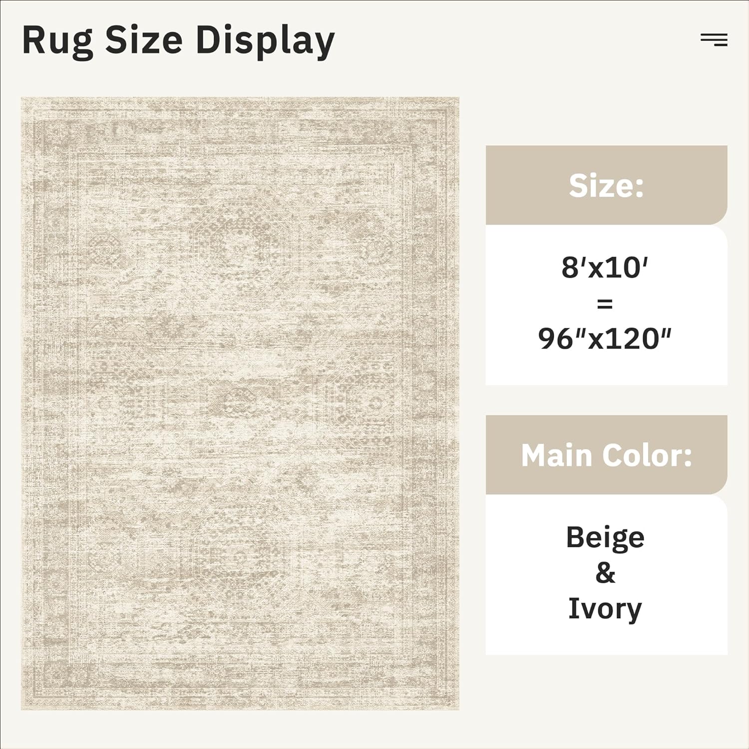 Washable Area Rug Large Soft Rugs for Living Room