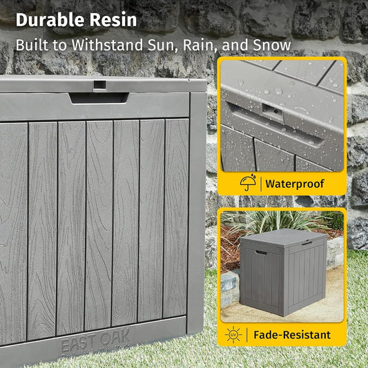 EAST OAK 31-Gallon Waterproof Deck Box