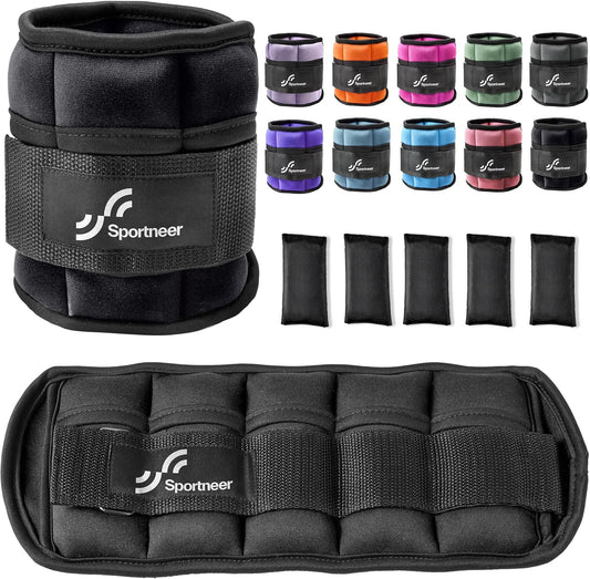 Sportneer Adjustable Ankle Weights Set