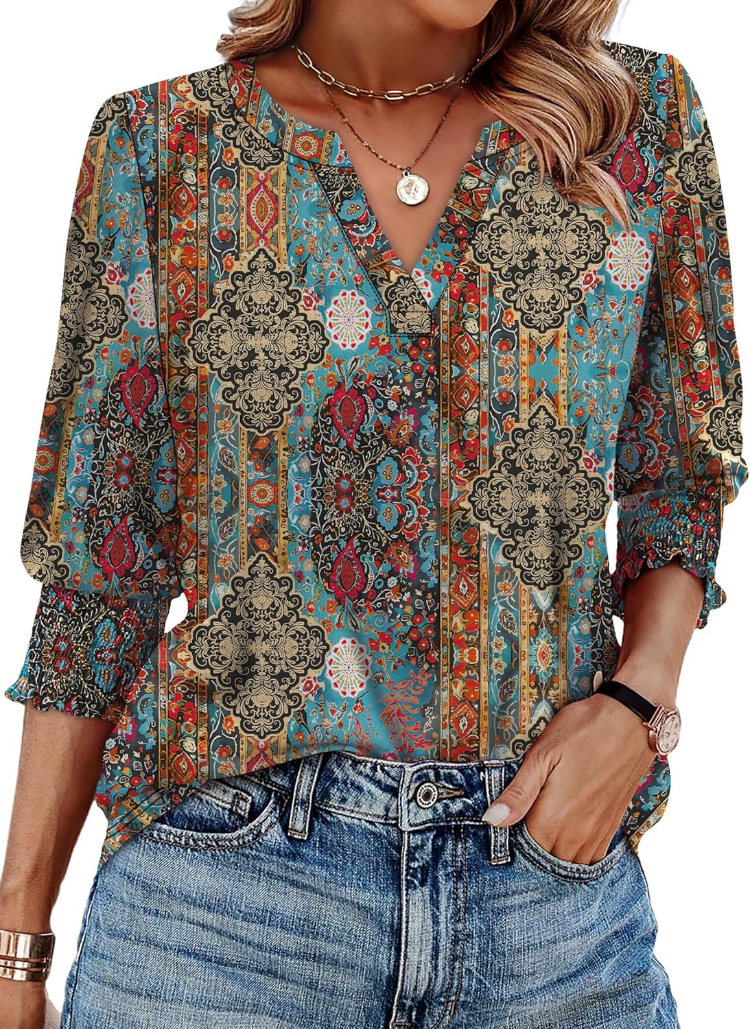 Trendy Summer Fall Blouse for Women