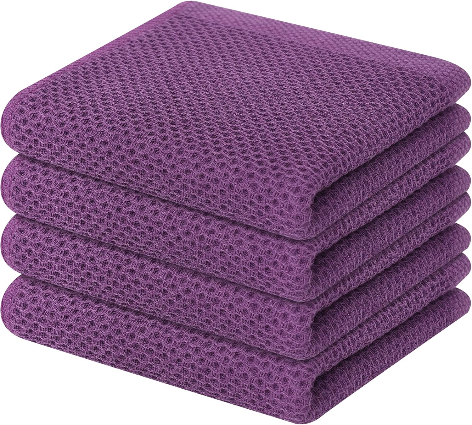 Homaxy 100% Cotton Waffle Dish Cloths