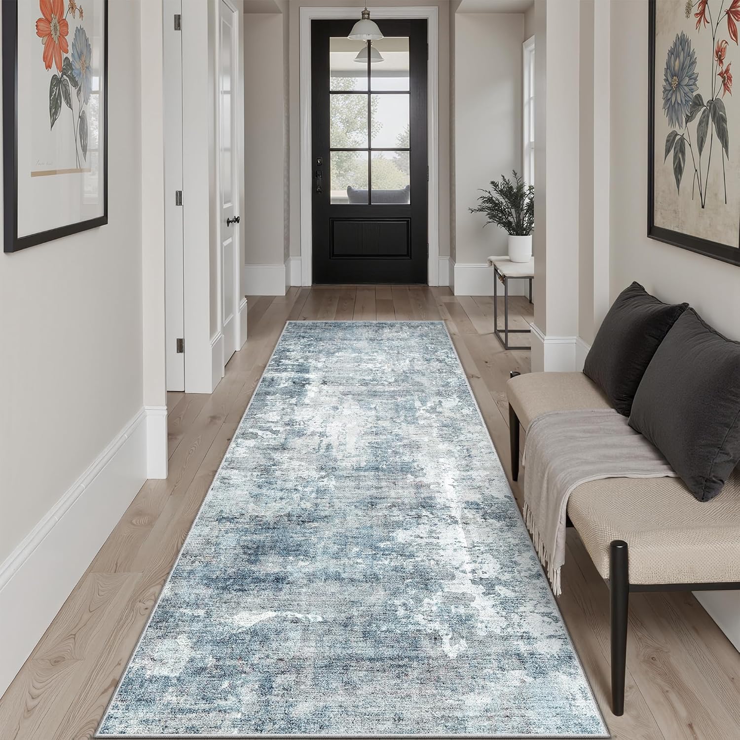 Washable Area Rug Large Soft Rugs for Living Room