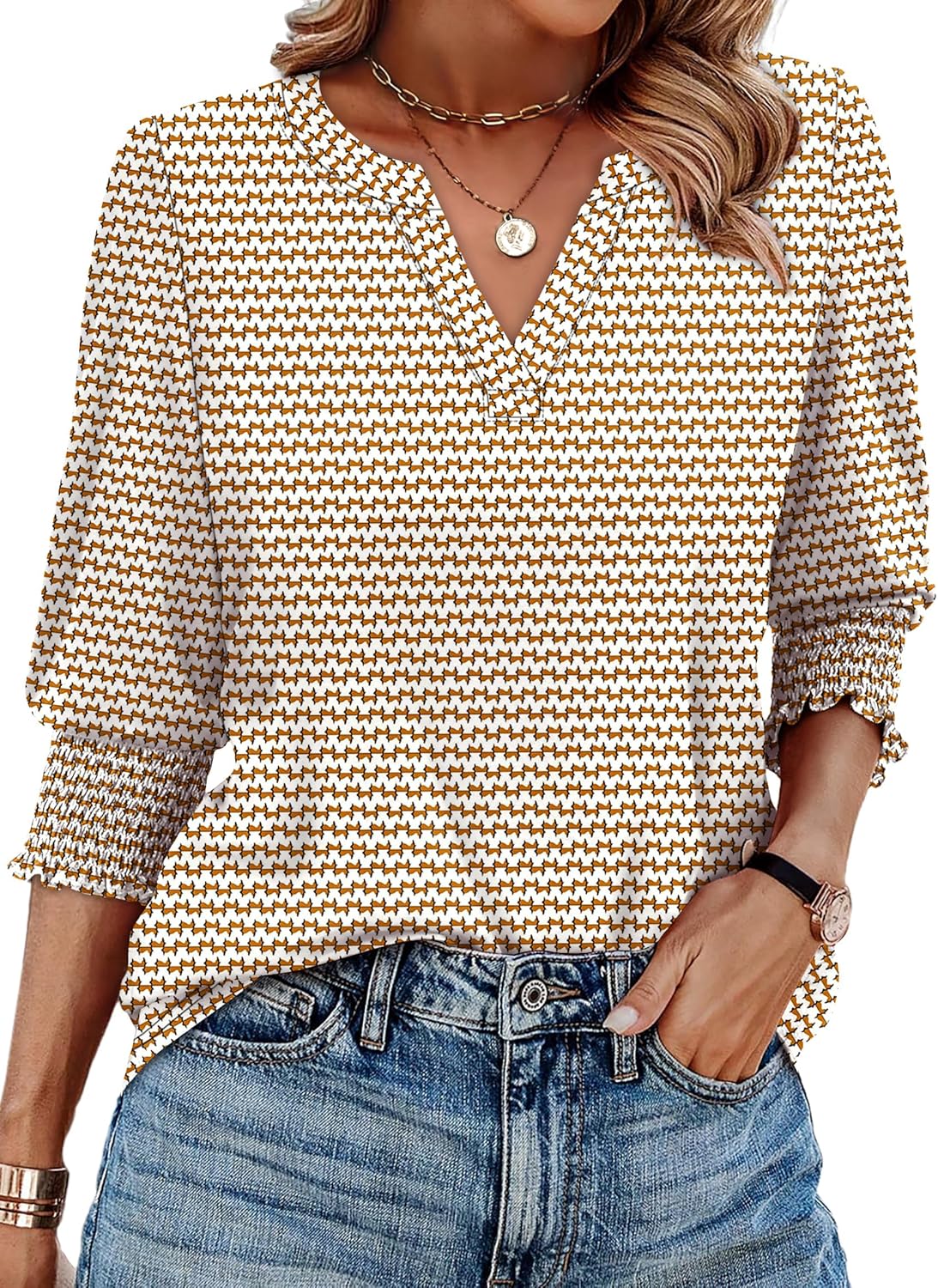 Trendy Summer Fall Blouse for Women