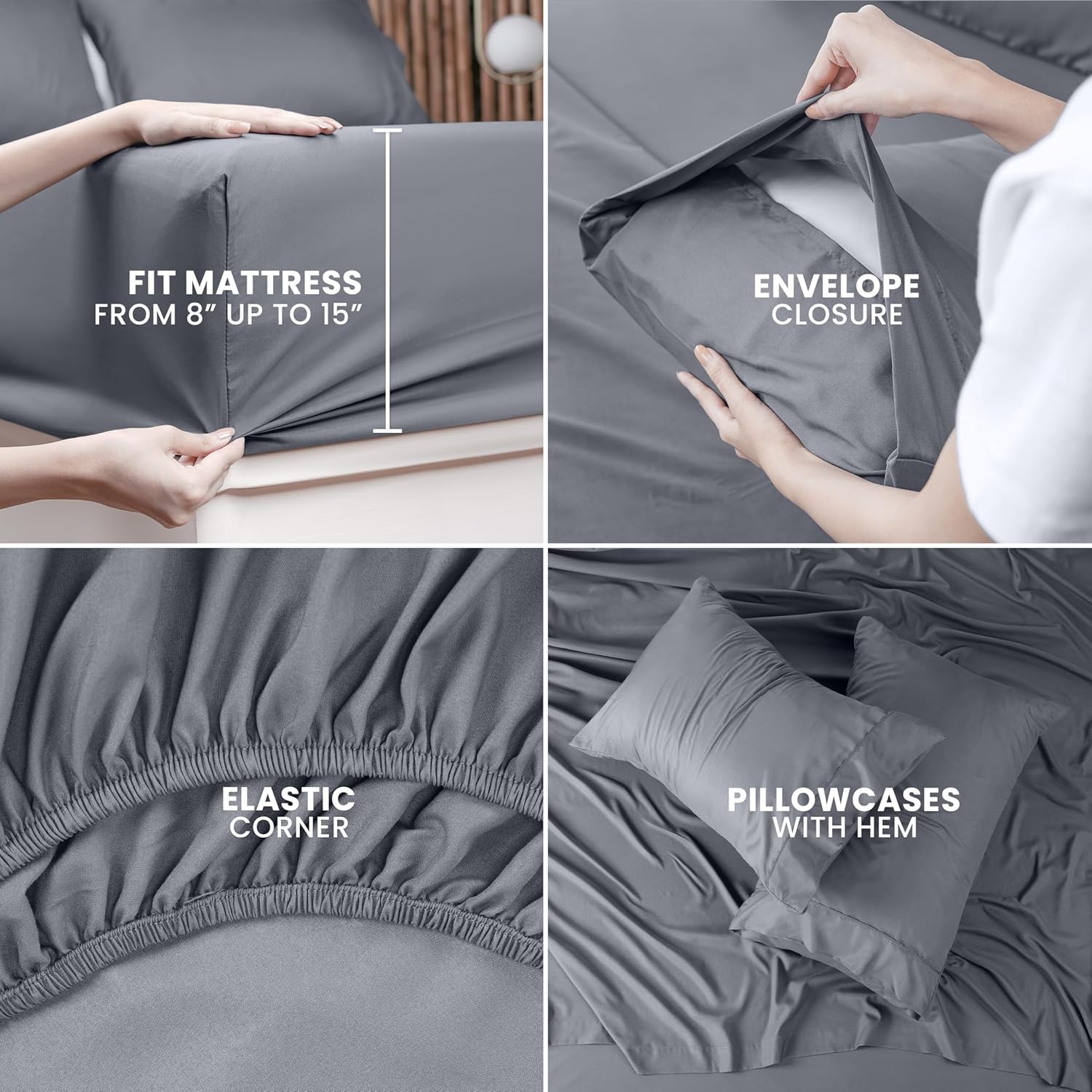 Utopia Bedding Queen Sheet Set