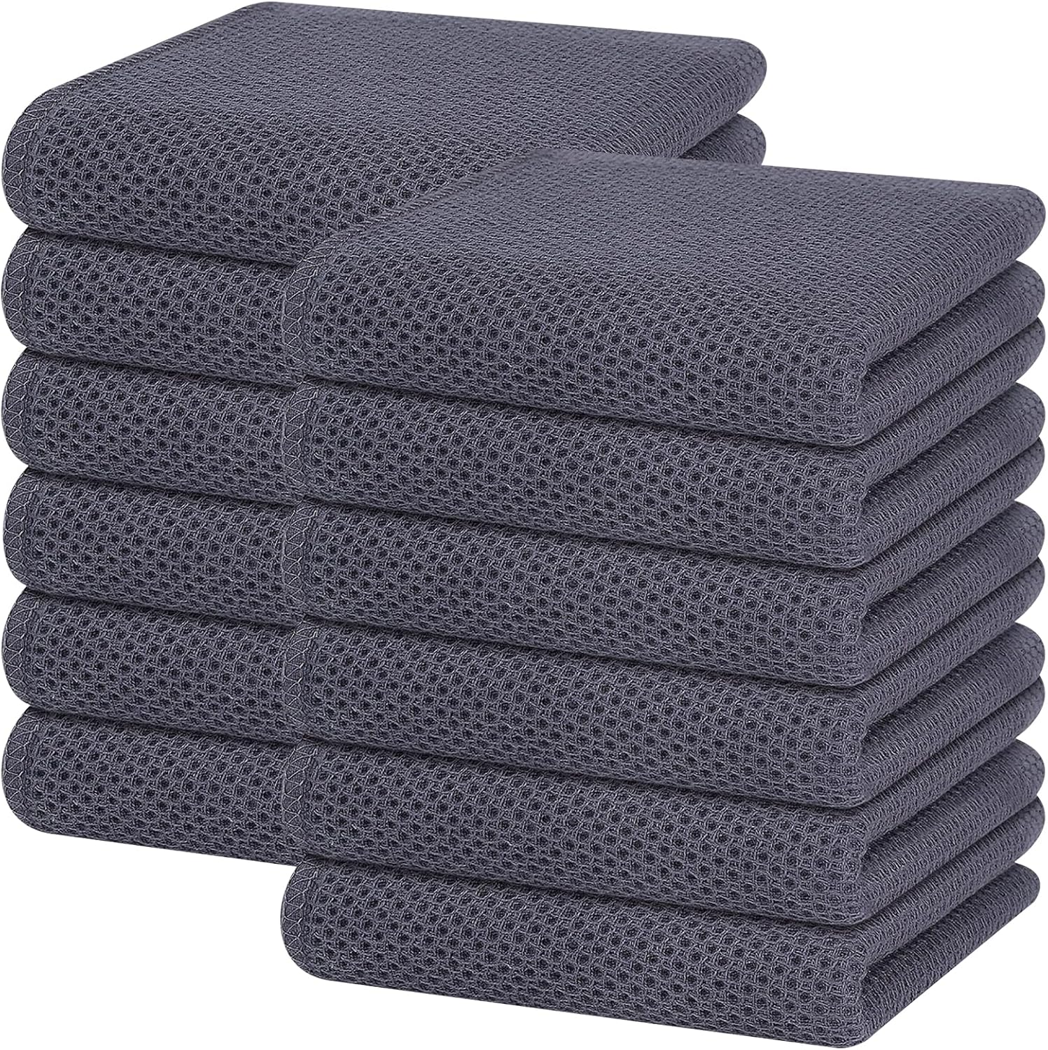 Homaxy 100% Cotton Waffle Dish Cloths