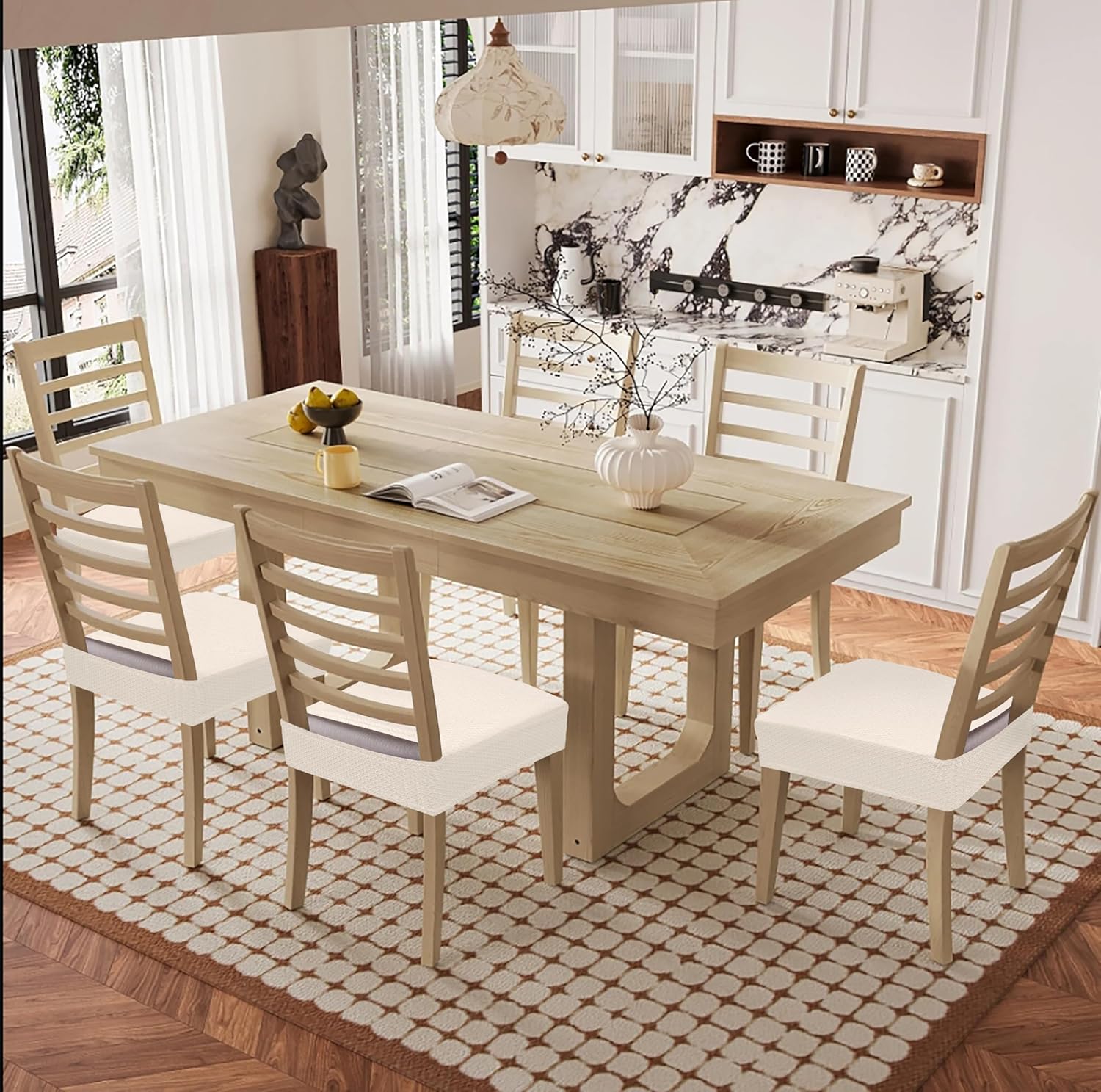 Smiry Waterproof Seat Covers for Dining Room